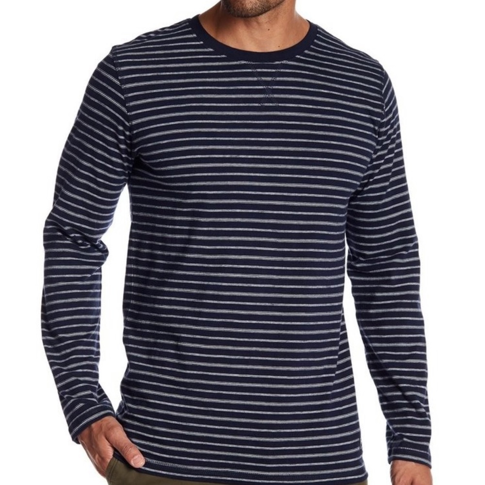 NWT Men’s Lindbergh Striped O-Neck Tee - Medium x 2